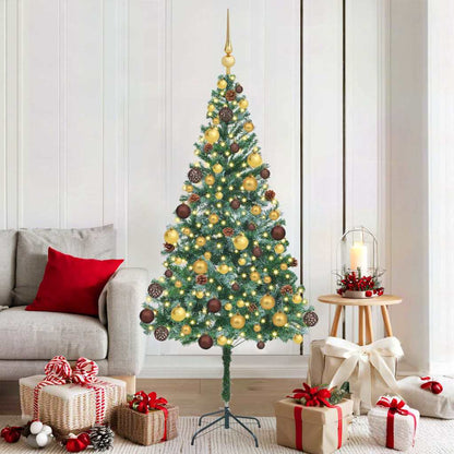 Artificial Christmas Tree with Stand Green 70.9" PVC and Steel