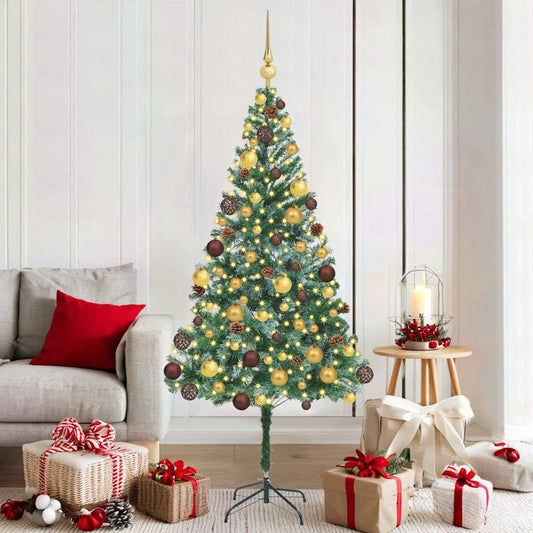 Artificial Christmas Tree with Stand Green 70.9" PVC and Steel