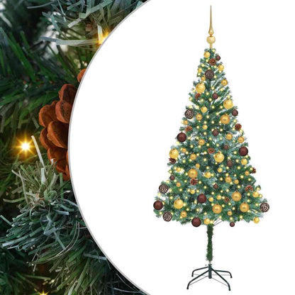 Artificial Christmas Tree with Stand Green 70.9" PVC and Steel
