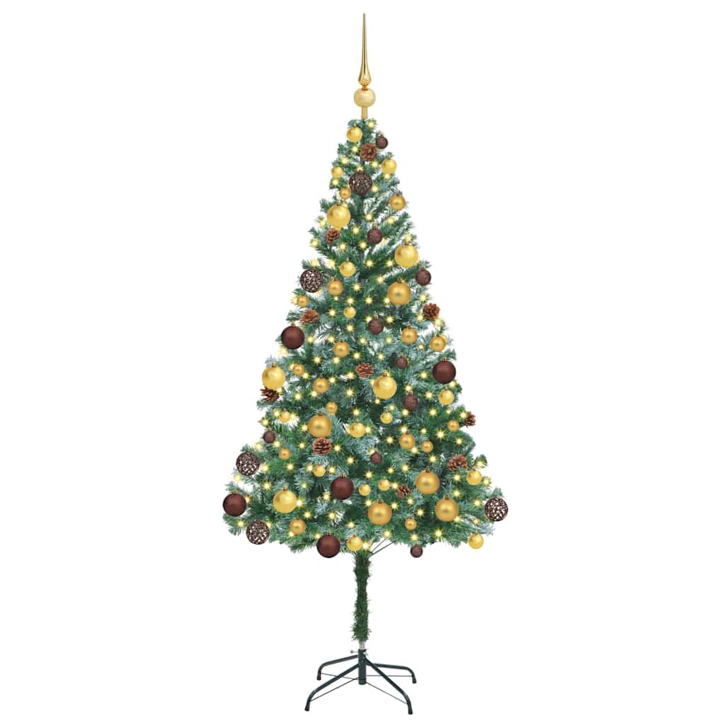 Artificial Christmas Tree with Stand Green 70.9" PVC and Steel