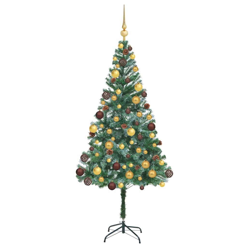 Artificial Christmas Tree with Stand Green 70.9" PVC and Steel