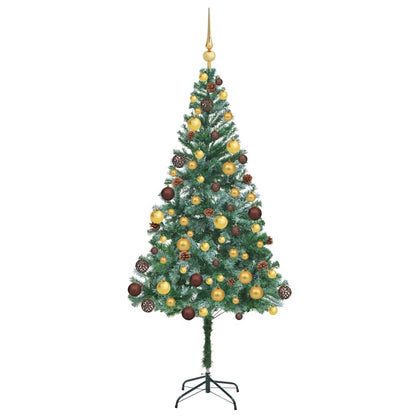 Artificial Christmas Tree with Stand Green 70.9" PVC and Steel