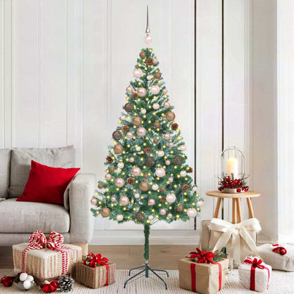 Artificial Christmas Tree with Stand Green 70.9" PVC and Steel