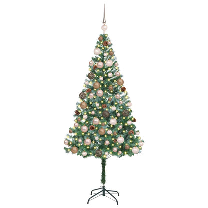 Artificial Christmas Tree with Stand Green 70.9" PVC and Steel