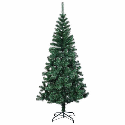 Artificial Pre-lit Christmas Tree Green 47.2" PVC and Metal