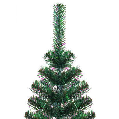Artificial Pre-lit Christmas Tree Green 94.5" PVC and Metal