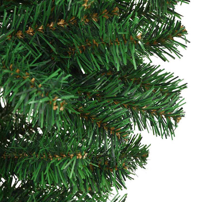 Upside-down Artificial Pre-lit Christmas Tree Green 70.9" PVC