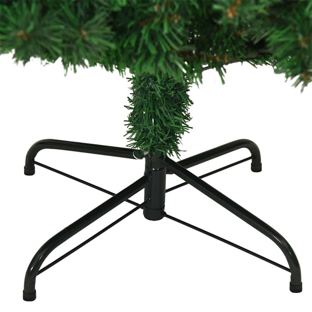 Artificial Christmas Tree Green 70.9" PVC and Steel and Plastic