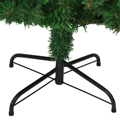 Artificial Christmas Tree Green 70.9" PVC and Steel and Plastic