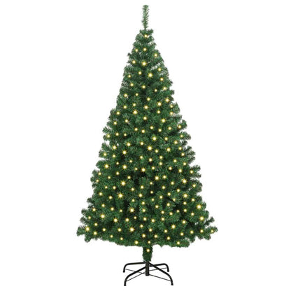 Artificial Christmas Tree Green 70.9" PVC and Steel and Plastic