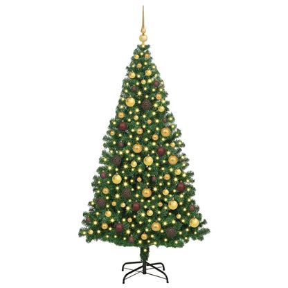 Artificial Christmas Tree Green 70.9" PVC and Steel and Plastic