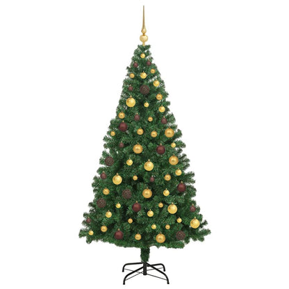 Artificial Christmas Tree Green 70.9" PVC and Steel and Plastic