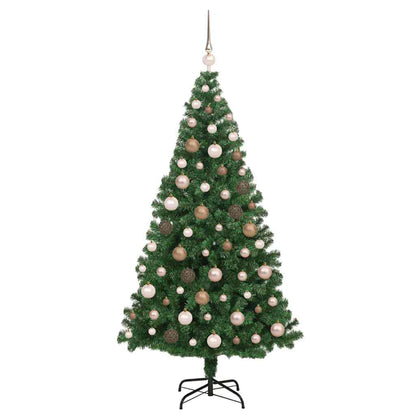 Artificial Christmas Tree Green 70.9" PVC and Steel and Plastic