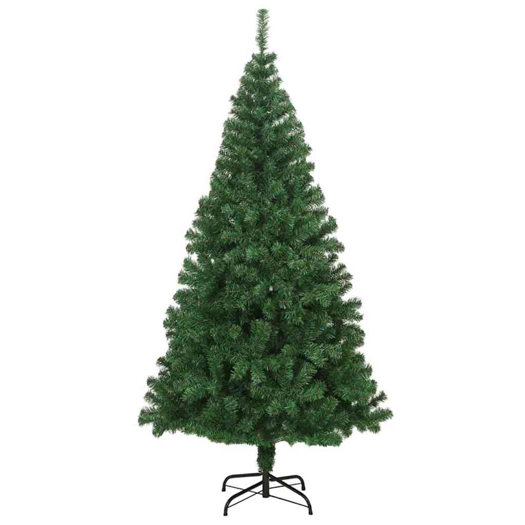 Artificial Christmas Tree Green 70.9" PVC and Steel and Plastic