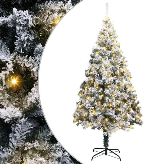 Artificial Christmas Tree Green 70.9" PVC and Steel and Plastic