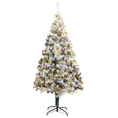 Artificial Christmas Tree Green 70.9" PVC and Steel and Plastic
