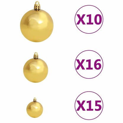 Artificial Christmas Tree Green 70.9" PVC and Steel and Plastic