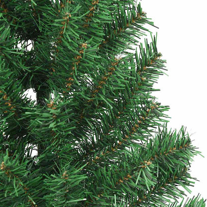 Artificial Pre-lit Christmas Tree with 300 LEDs Green 82.7" PVC