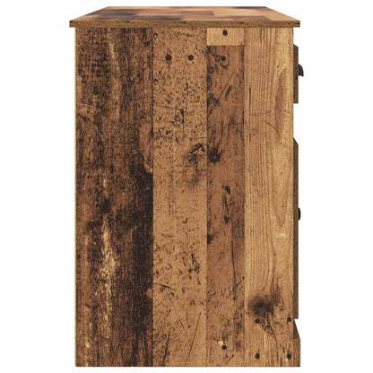 Desk with Cabinet with Drawer Old Wood 60.83 x 19.69 x 29.53 in