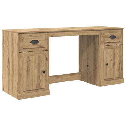 Desk with Cabinet Artisan Oak 60.83 x 19.69 x 29.53 in