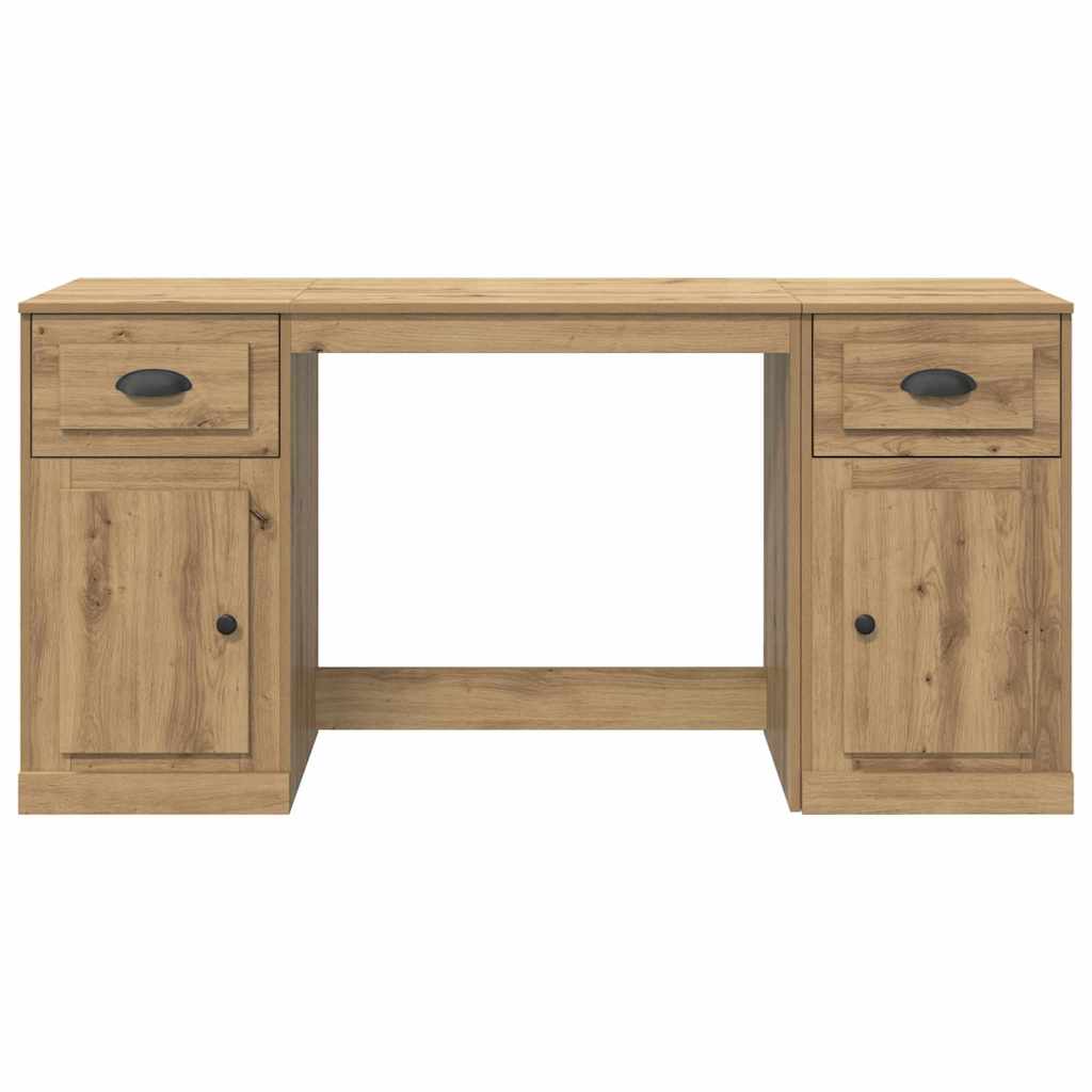 Desk with Cabinet Artisan Oak 60.83 x 19.69 x 29.53 in
