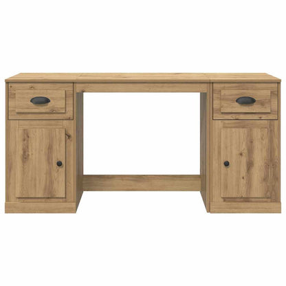 Desk with Cabinet Artisan Oak 60.83 x 19.69 x 29.53 in