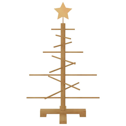 Wooden Christmas Tree with Stand Brown 29.5" bamboo