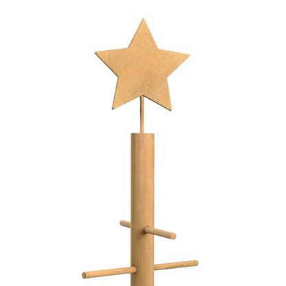 Wooden Christmas Tree with Stand Brown 49.2" bamboo