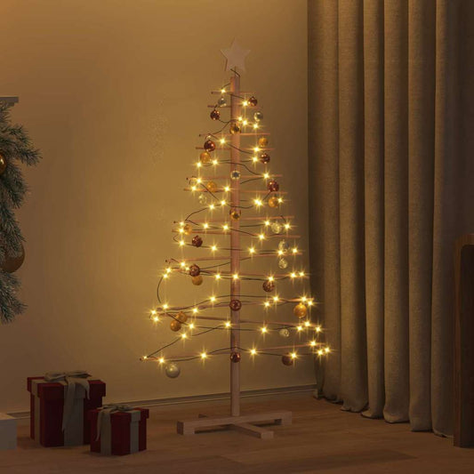 Wooden Christmas Tree with Stand Brown 49.2" bamboo