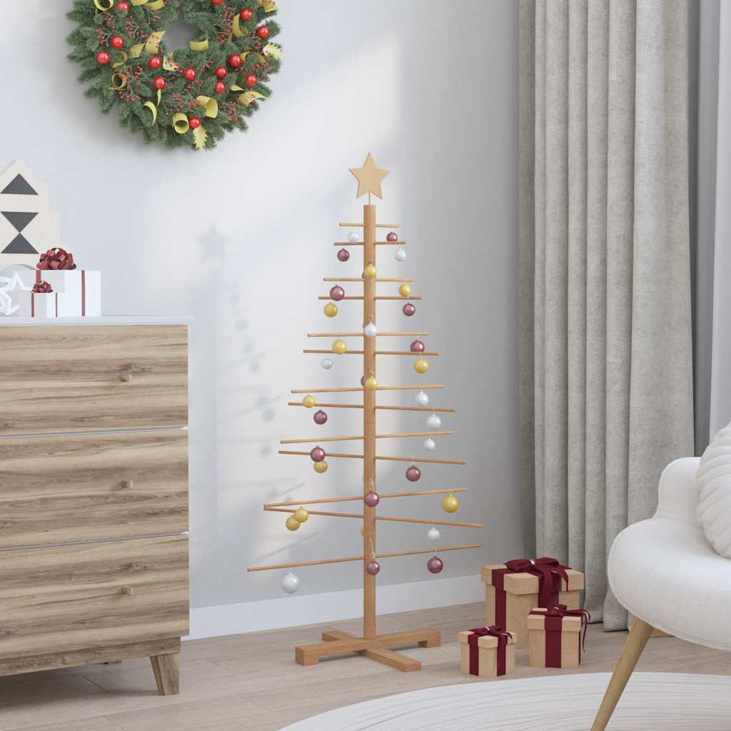 Wooden Christmas Tree with Stand Brown 49.2" bamboo