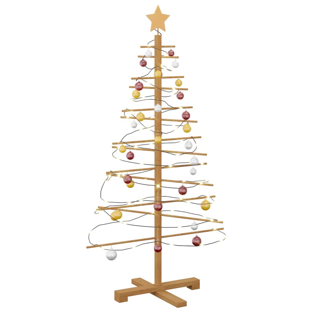 Wooden Christmas Tree with Stand Brown 49.2" bamboo