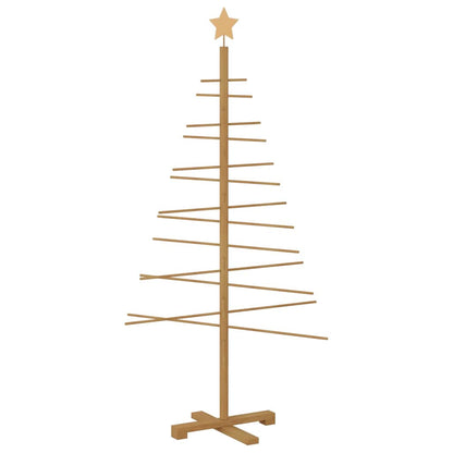 Wooden Christmas Tree with Stand Brown 59.1" bamboo
