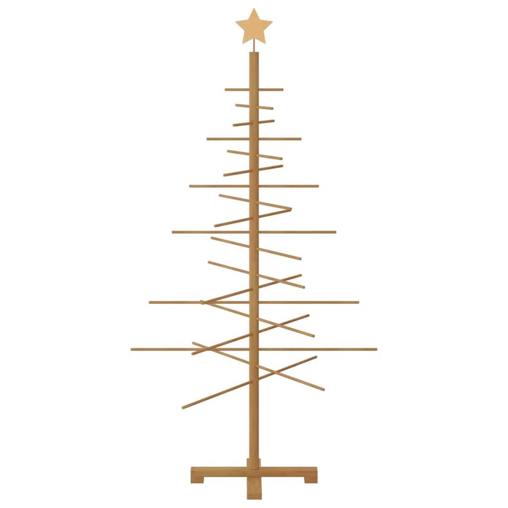 Wooden Christmas Tree with Stand Brown 59.1" bamboo