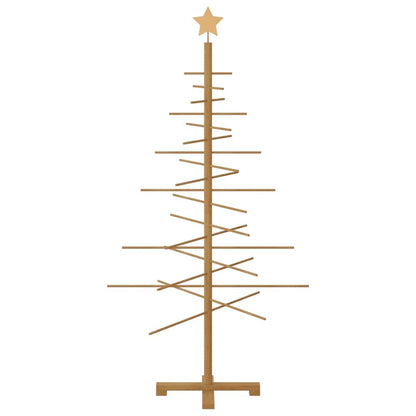 Wooden Christmas Tree with Stand Brown 59.1" bamboo