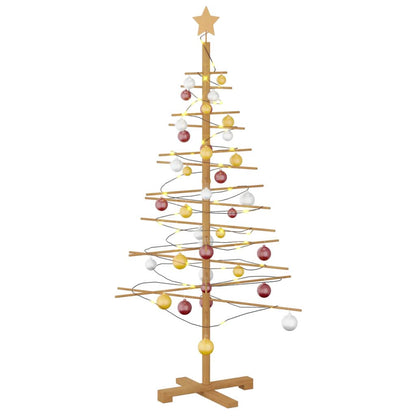 Wooden Christmas Tree with Stand Brown 59.1" bamboo