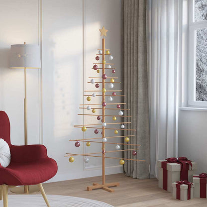 Wooden Christmas Tree with Stand Brown 70.9" bamboo