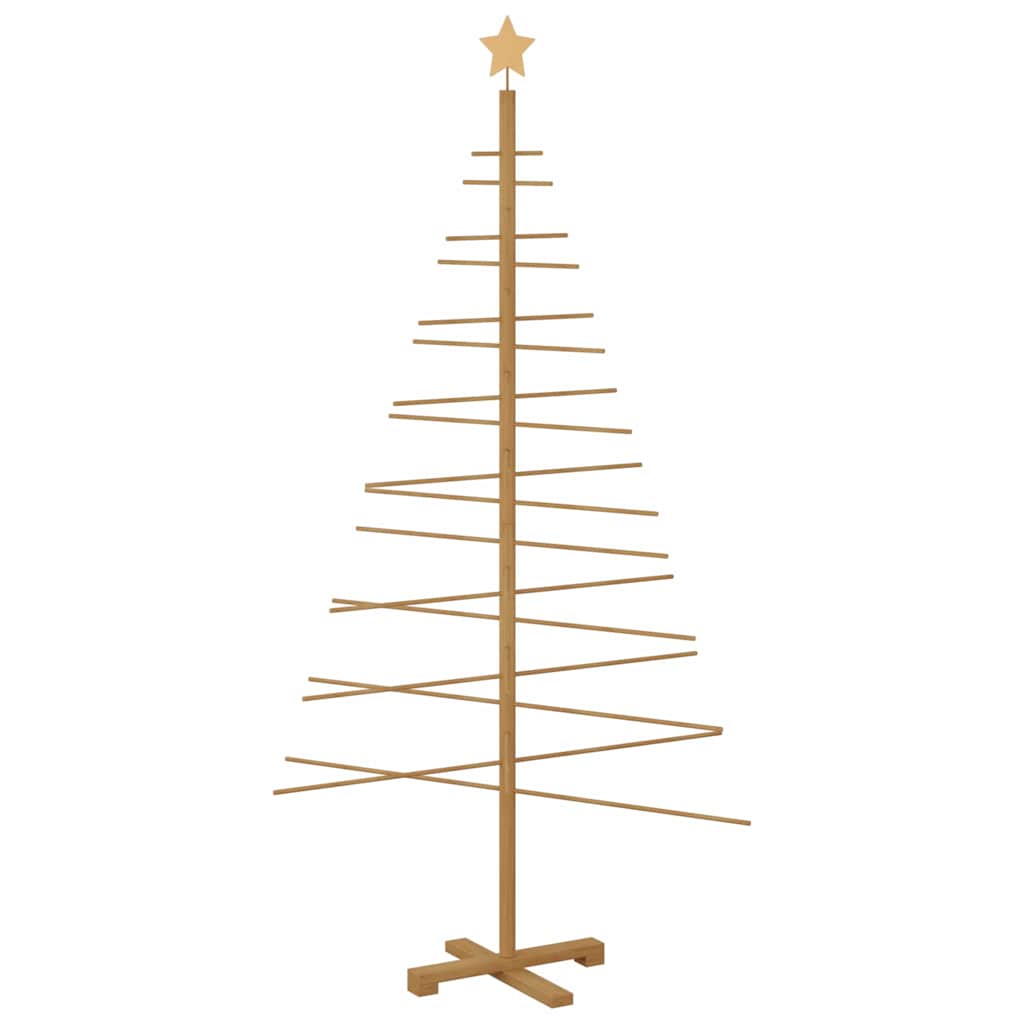 Wooden Christmas Tree with Stand Brown 70.9" bamboo