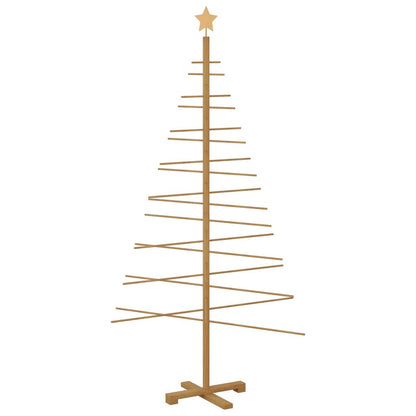 Wooden Christmas Tree with Stand Brown 70.9" bamboo