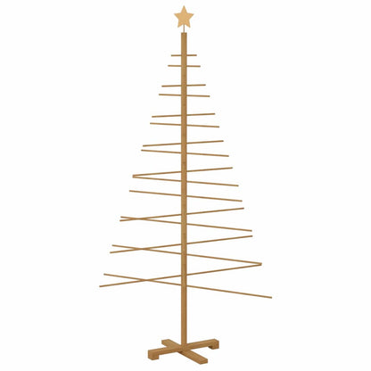 Wooden Christmas Tree with Stand Brown 70.9" bamboo