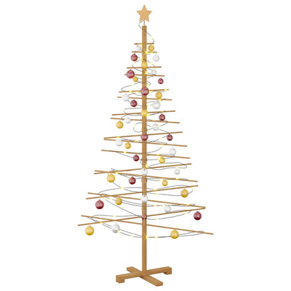 Wooden Christmas Tree with Stand Brown 70.9" bamboo