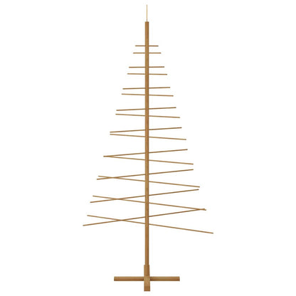 Wooden Christmas Tree with Stand Brown 82.7" bamboo