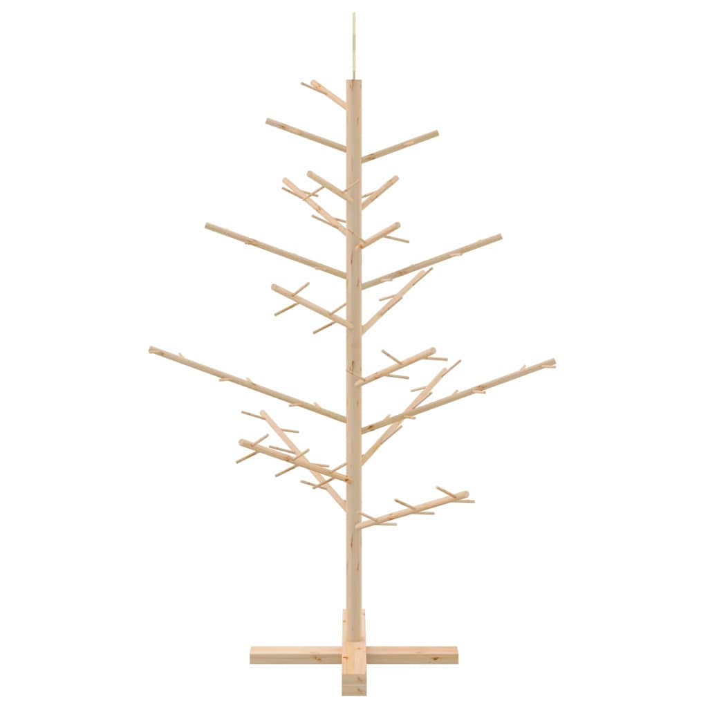 Wooden Christmas Tree with Stand Natural 49.2" Solid pine wood