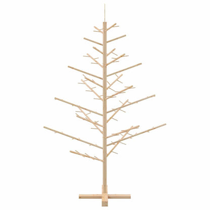 Wooden Christmas Tree with Stand Natural 59.1" Solid pine wood