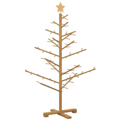 Wooden Christmas Tree with Stand Brown 49.2" Solid pine wood