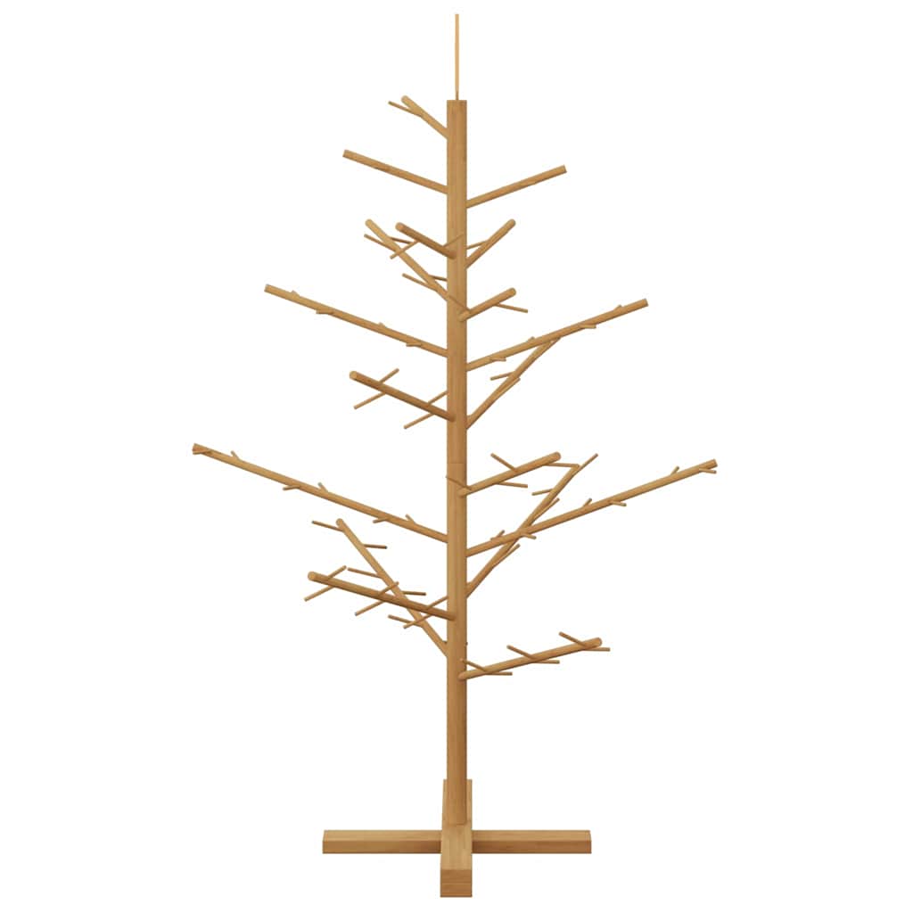 Wooden Christmas Tree with Stand Brown 49.2" Solid pine wood