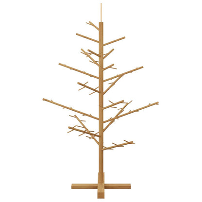 Wooden Christmas Tree with Stand Brown 49.2" Solid pine wood