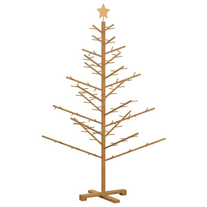 Wooden Christmas Tree with Stand Brown 59.1" Solid pine wood