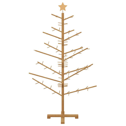 Wooden Christmas Tree with Stand Brown 59.1" Solid pine wood