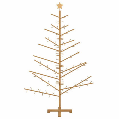 Wooden Christmas Tree with Stand Brown 70.9" Solid pine wood