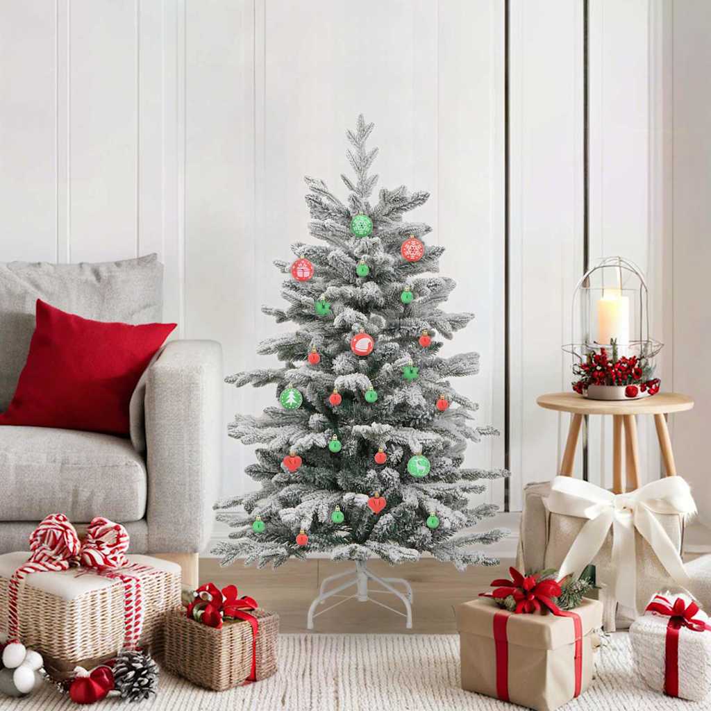 Christmas Bauble Set 40 pcs Red and Green